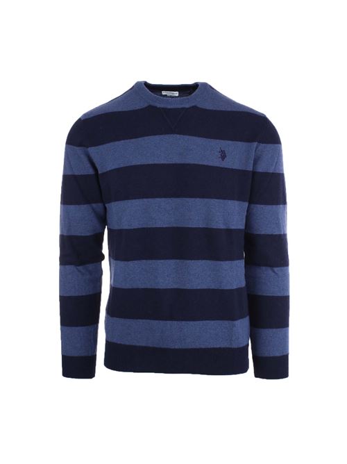 Maglia girocollo in lana con bande orizzontali US Polo Assn | Maglie | 730392587773